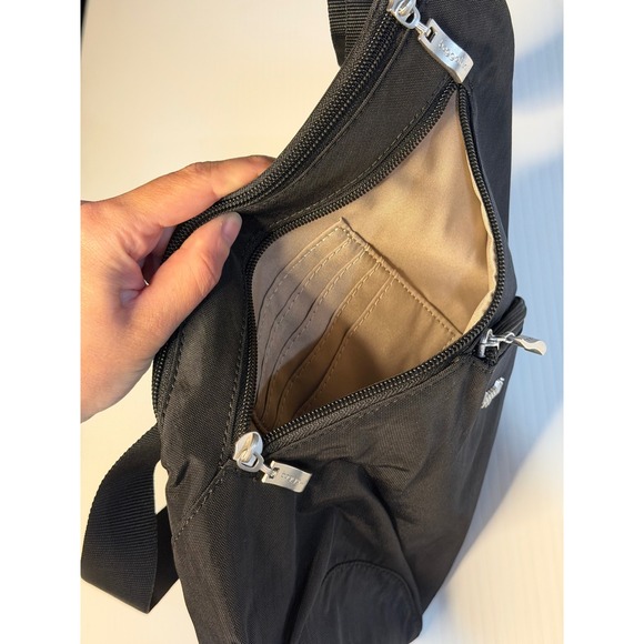 Baggallini Mini Sling Bag Black Crossbody Travel Backpack Water Resistant Women main image 8